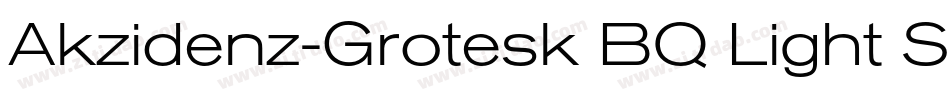 Akzidenz-Grotesk BQ Light Small字体转换